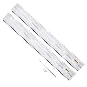 55 in. Aluminum Extruded Guide Rail Joining Set for Woodworking Projects Compatible with Bosch Track Saws