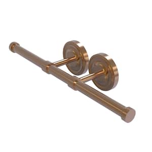 Prestige Regal Collection Double Post 2-Roll Toilet Paper Holder in Brushed Bronze