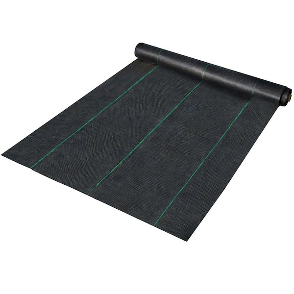 6 ft. W x 300 ft. L Heavy Duty Woven Polypropylene Outdoor Weed Barrier Erosion Control Landscape Fabric (1-Pack)