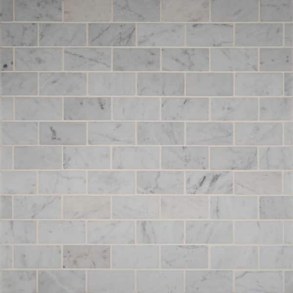 MSI Take Home Tile Sample - Brickstaks Noble Red Clay Brick 4 in. W x 4 in. L Mosaic Sheet Wall Tile