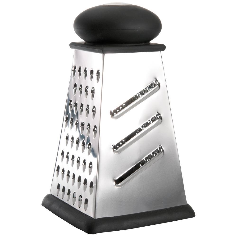 Essentials 9" Stainless Steel 4-Sided Square Grater