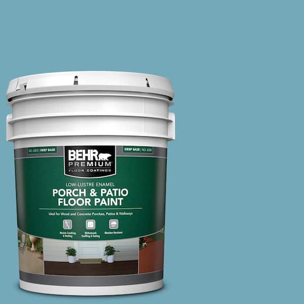 BEHR PREMIUM 5 gal. #S460-4 Snowboard Low-Lustre Enamel Interior/Exterior Porch and Patio Floor Paint