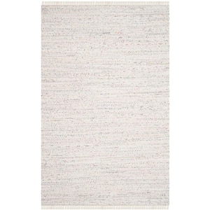 Rag Rug Ivory/Multi 5 ft. x 8 ft. Striped Area Rug