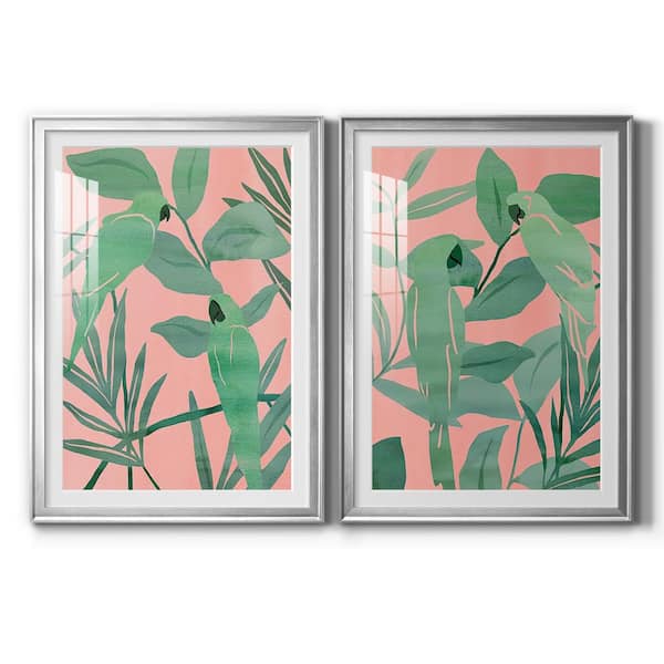 Wexford Home Heron Plumage I by Wexford Homes 2-Pieces Framed Abstract Paper Art Print 30.5 in. x 42.5 in.