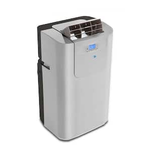 7,000 (DOE) BTU Portable Air Conditioner Cools 400 Sq. Ft. with Heater, Dehumidifier, and Remote in Gray