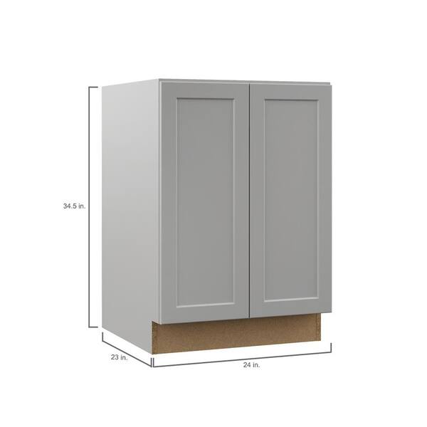 Gray Hampton Bay Assembled Kitchen Cabinets Bf24 Mlgr 77 600 