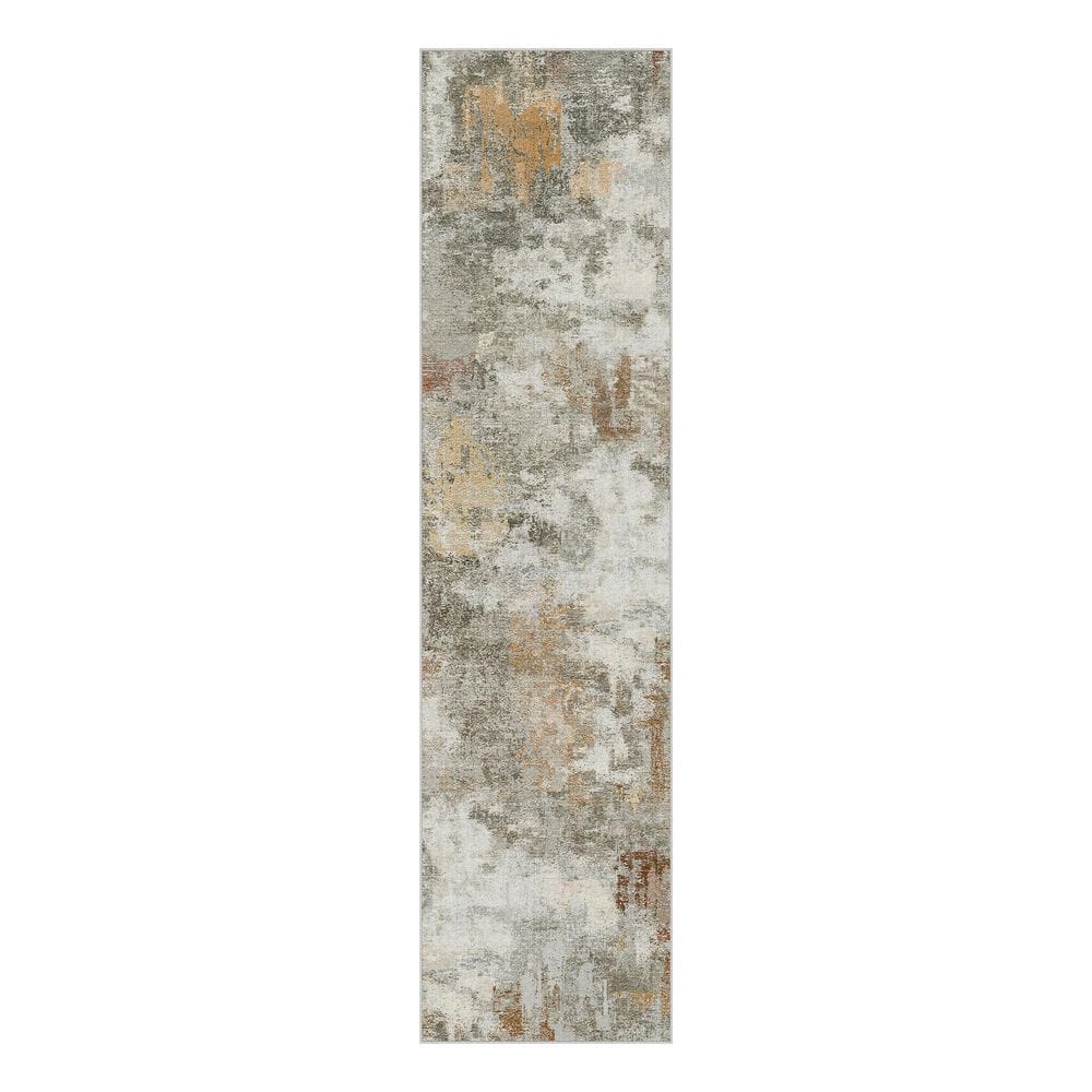 Shka Orange 2 ft. x 8 ft. Modern Abstract Runner Rug price history on PriceWatchPro