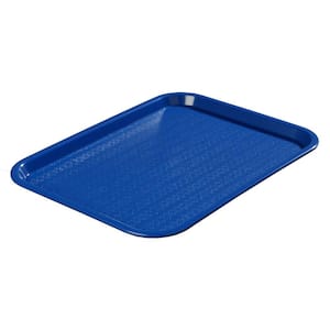 12 in. x 16 in. Polypropylene Serving/Food Court Tray in Blue (Case of 24)