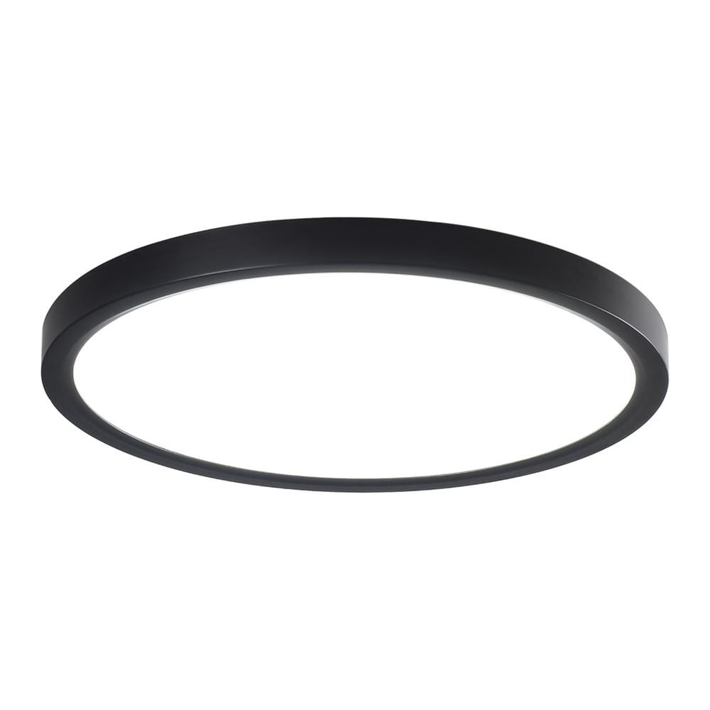 9.06 in. 1-Light Black Modern Round LED Flush Mount Ceiling Light Adjustable Color Temperatures price history on PriceWatchPro