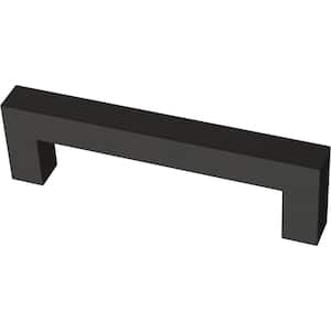 Simple Modern Square 3-3/4 in. (96 mm) Matte Black Cabinet Drawer Pull (10-Pack)