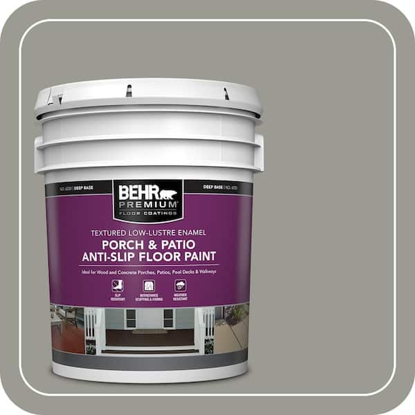 5 gal. #SC-143 Harbor Gray Textured Low-Lustre Enamel Interior/Exterior Porch and Patio Anti-Slip Floor Paint