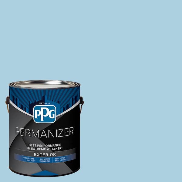 PERMANIZER 1 gal. PPG1238-3 Flemish Blue Satin Exterior Paint