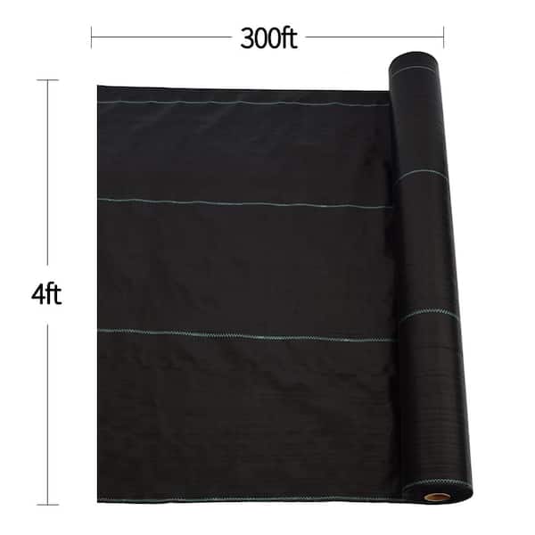 Cesicia 4 ft. x 300 ft. Dual-Layer Heavy-Duty Landscape Fabric for Orchard Weed Control