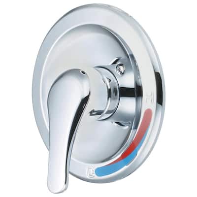 Elite 1-Handle Wall Mount Valve Trim without Valve in Polished Chrome (Valve not Included)
