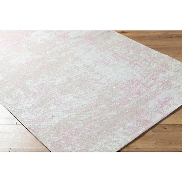 Barbados Mauve/Off-White Abstract 5 ft. x 7 ft. Indoor/Outdoor Area Rug
