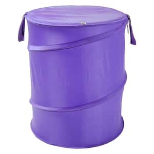 The Original Bongo Bag Purple Collapsible Polyester Hamper with Lid