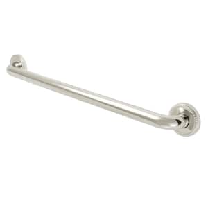 Roped 24 in. x 1-1/4 in. Grab Bar in Polished Nickel