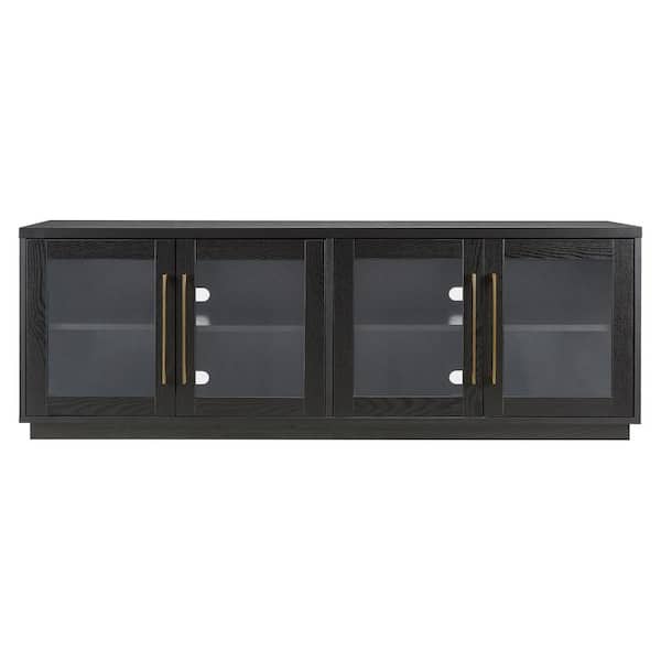 Meyer&Cross Donovan 68 in. Black Grain TV Stand Fits TV's up to 75 in.