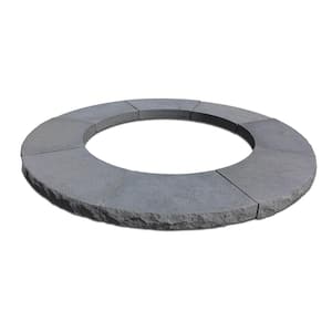 52 in. x 2.25 in. Bluestone Outdoor Concrete Fire Pit Chiseled Cap