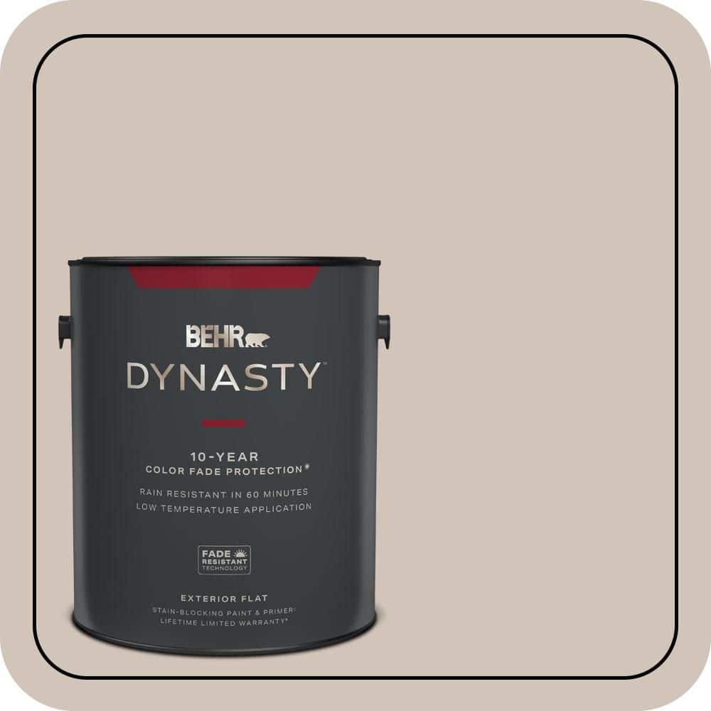1 gal. #ICC-89 Gallery Taupe Flat Exterior Stain-Blocking Paint & Primer price history on PriceWatchPro