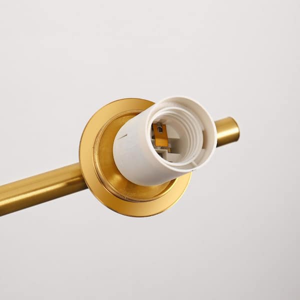 Briignite 7-Light Gold Metal Pendant Chandelie Perfect for Briignite 7-Light Gold Metal Pendant Chandelie Perfect for