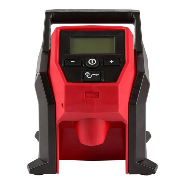 Milwaukee - M12 12-Volt Lithium-Ion Cordless Electric Portable Inflator with Compact Battery Pack 2.0Ah and Charger Starter Kit