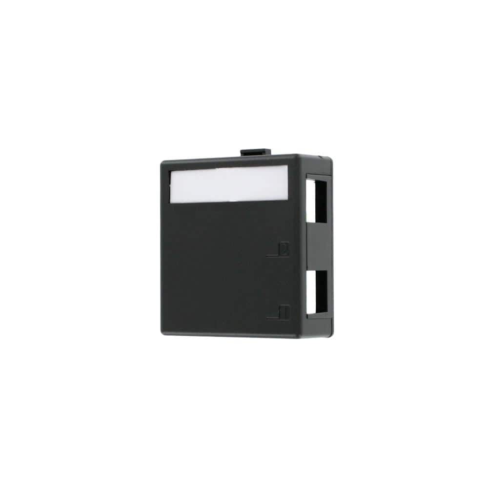 Leviton 2-Port QuickPort Surface Mount Box, Black 41089-2EP