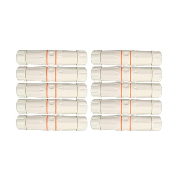 Cat 6A Shielded Waterproof RJ45 Coupler White 10-Pack