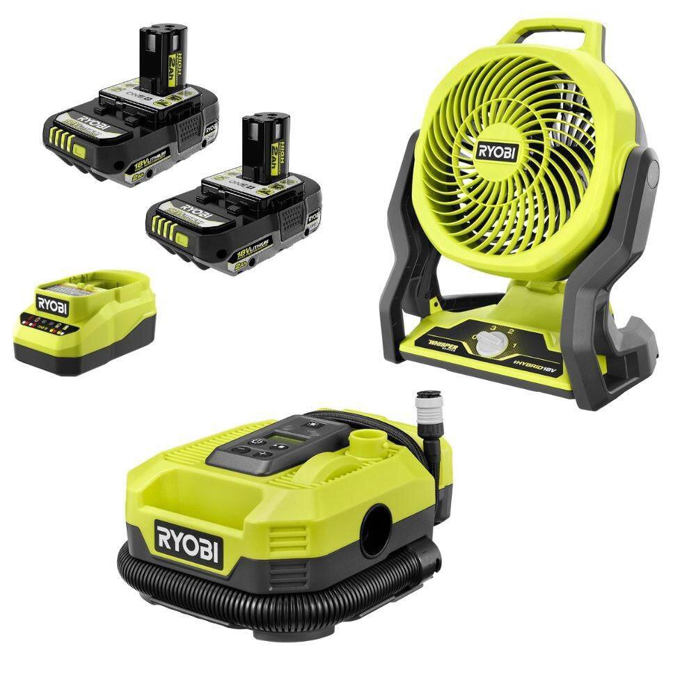 ONE+ 18V Cordless Hybrid 7.5 in. Fan Kit with (2) 2Ah Batteries, Charger, & FREE ONE+ 18V Cordless Inflator/Deflator price history on PriceWatchPro