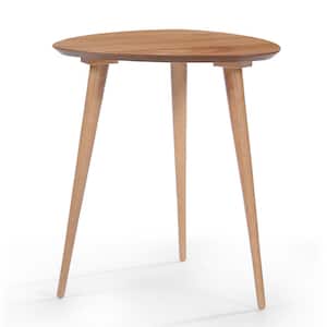 Natural Wood Finish End Table