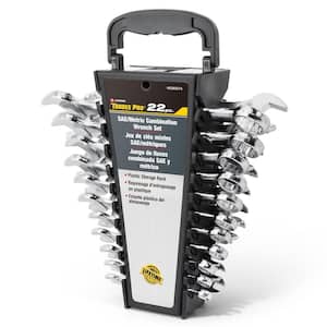 SAE and Metric Wrench Set (22-Piece)