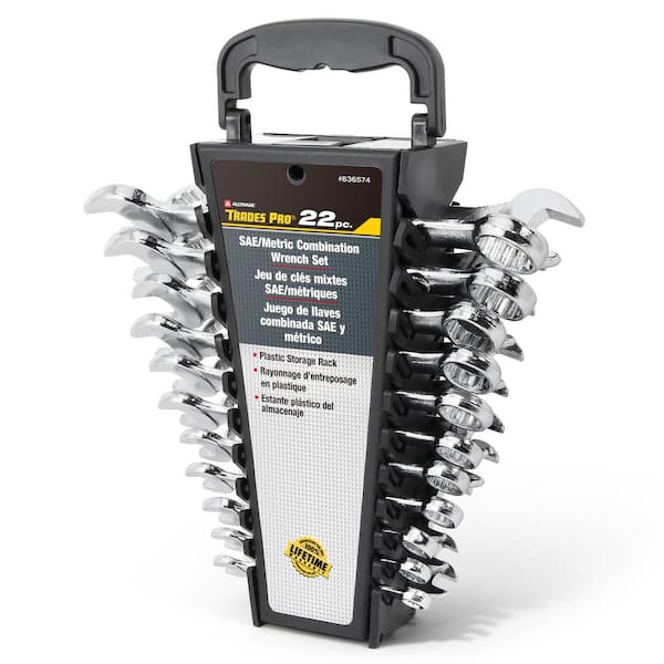 TradesPro SAE and Metric Wrench Set (22-Piece)