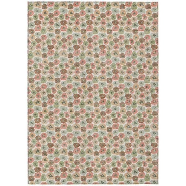 Chantille Machine Washable Indoor/Outdoor Abstract ACN3066 Ivory 3 ft. x 5 ft. Area Rug
