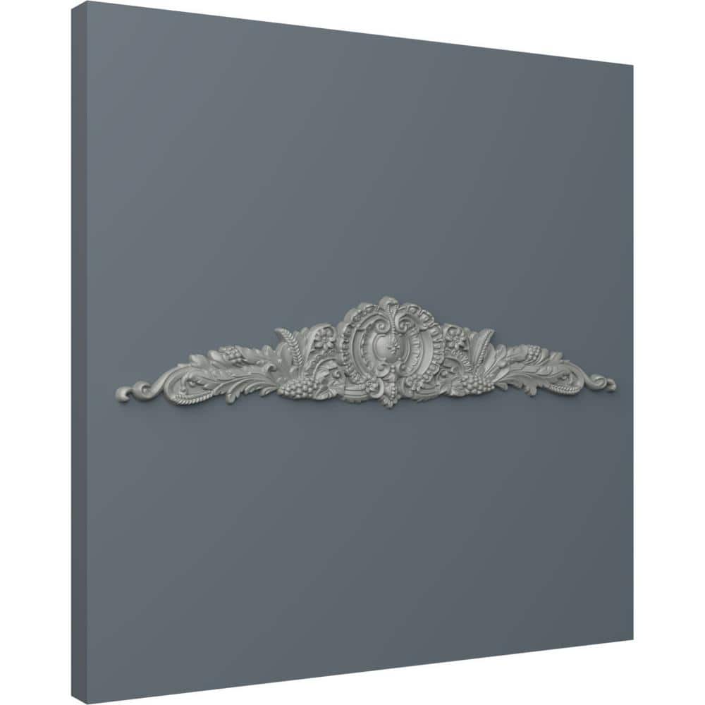 Primed White Polyurethane Crown Moulding with Scroll Design