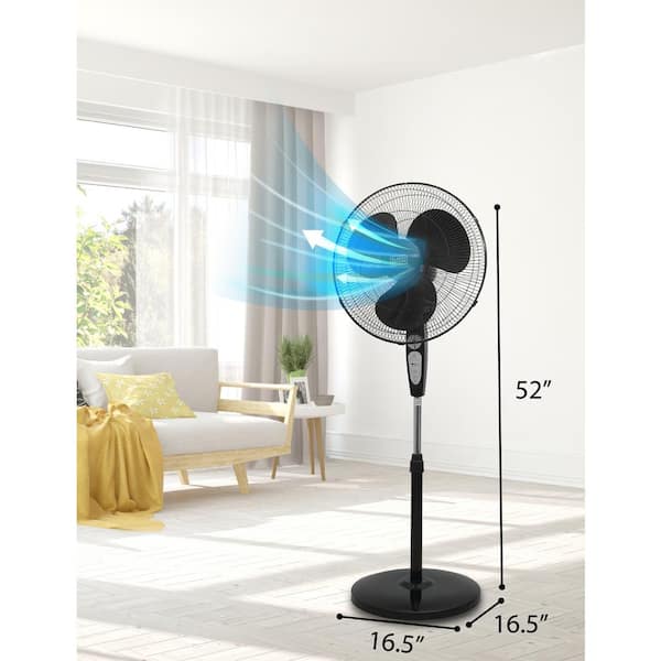 BLACK+DECKER BFSR18W 18 Stand Fan with Remote Control, White - Yahoo  Shopping