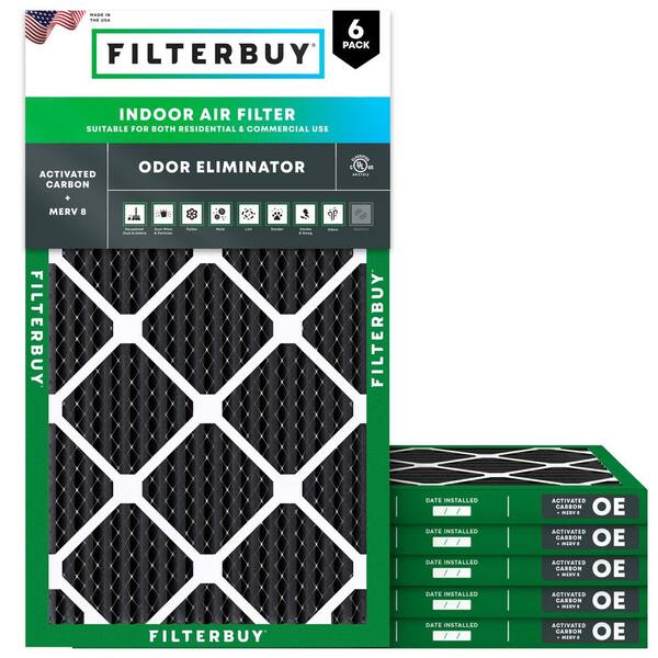 thumbnail image 2 of Filterbuy 12x20x1 MERV 8 Air Filter 5-Pack | Pleated HVAC Furnace Filters, Actual Size 11.5" X 19.5" X 0.75" 2 of 5