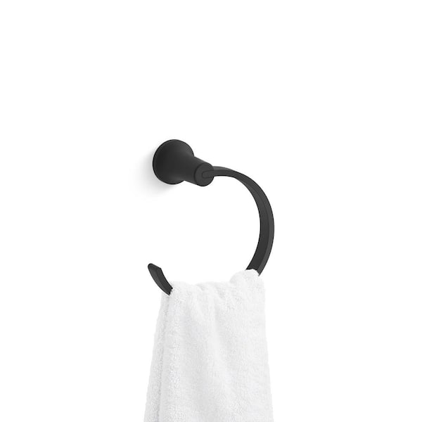 Project Source Oak Wall Mount Single Towel Ring in the Towel Rings  department at