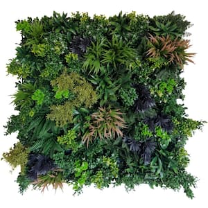 39 .37 in. x 39 .37 in. Artificial Green Ibiza Leaf Panel