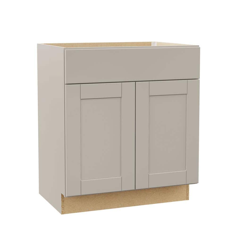 Shaker 30 in. W x 21 in. D x 34.5 in. H Assembled Bath Sink Base Cabinet in Dove Gray price history on PriceWatchPro