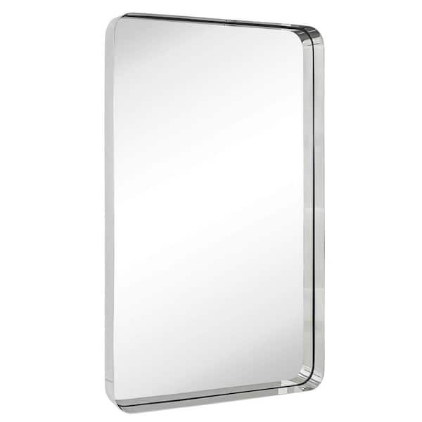 TEHOME Arthers 24 in. W x 36 in. H Large Rectangular Stainless Steel ...
