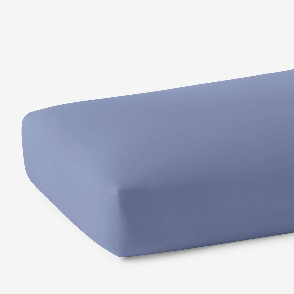 Company Cotton Garment Wash Percale Denim Blue Queen Fitted Sheet price history on PriceWatchPro