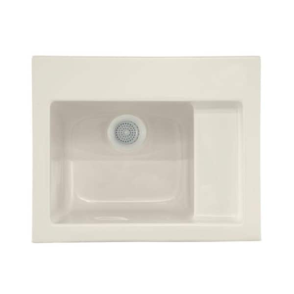 Hydro Systems Pet Spa II 1.75 ft. x 26 in. Back Drain Soaking Tub in Biscuit