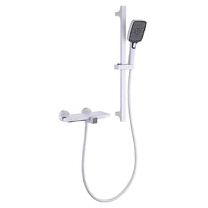 Single Handle 3-Spray Tub and Shower Faucet 2.2 GPM in. White Valve Included