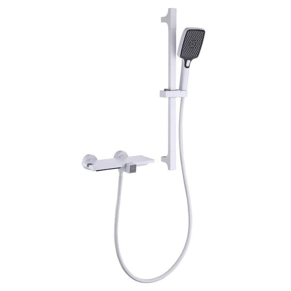matrix decor Single Handle 3-Spray Tub and Shower Faucet 2.2 GPM in. White Valve Included