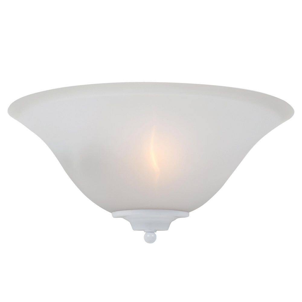 Foster Bronze and White Frosted Glass Wall Sconce