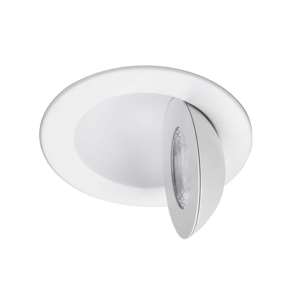 White Glass 4.73" LED Recessed Lighting Kit