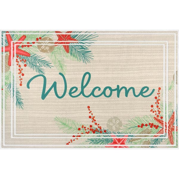 Apache Mills Garland 24 in. x 36 in. Coastal Holiday Mat