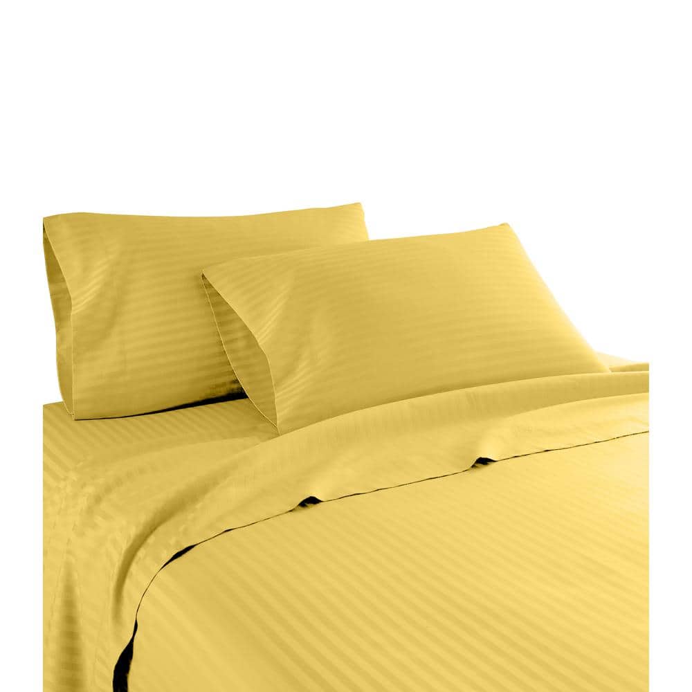 Hotel London 600 Thread Count 100% Cotton Deep Pocket Striped Sheet Set (Ca