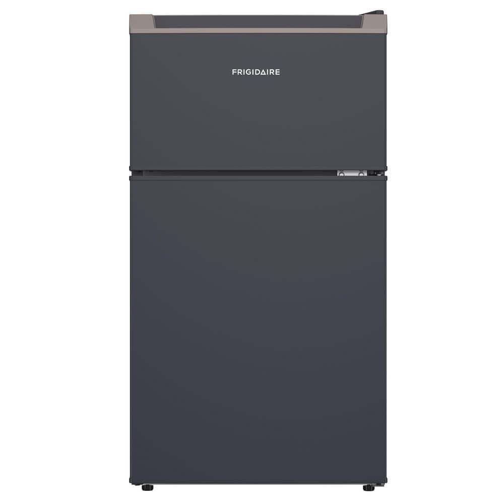 3.1 cu. ft. 2-Door Retro Mini Refrigerator in Grey