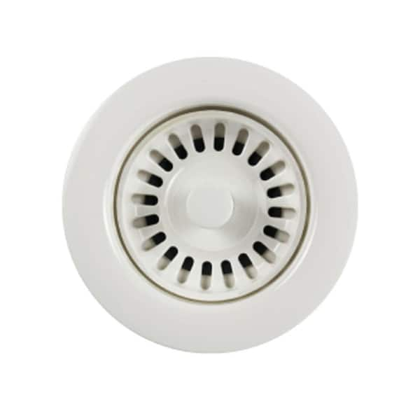 HOUZER 3.5 in. Opening White Strainer 190-9261 - The Home Depot